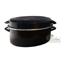 Kacsasütő zománcozott 38 cm ovál magas Ema-Lion Bonyhád