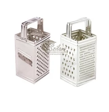 Négyszögletes háztartási reszelő acélkéssel Négyszögletes háztartási reszelő acélkéssel