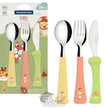 Evőeszköz garnitúra gyermek 3 részes rozsdamentes Tramontina Evőeszköz garnitúra gyermek 3 részes rozsdamentes Tramontina
