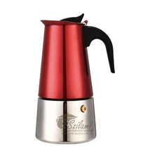 Kávéfőző 6 személyes inox Metal Red