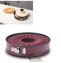 Kapcsos tortaforma kuglóf betéttel kerámia bevonatos 28 cm Nava Terrestrial