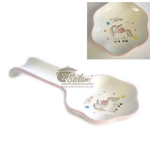 Fakanáltartó fekvő kerámia Unikornis