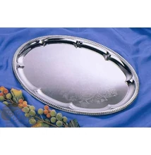 Tálca ovális krómozott 40 cm  Tálca ovális krómozott 40 cm