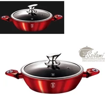 Lábas üvegfedővel márvány bevonatos<br/> 32 cm Berlinger Haus Burgundy Line  Lábas üvegfedővel márvány bevonatos<br/> 32 cm Berlinger Haus Burgundy Line