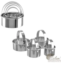 Pogácsa szaggató 4 db-os rozsdamentes