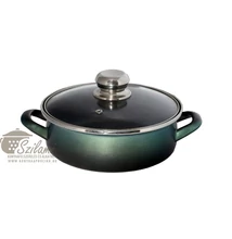 Sütőtál üvegfedővel füles teflonos 20 cm<br/> Platinum Ema-Lion Bonyhád Sütőtál üvegfedővel füles teflonos 20 cm<br/> Platinum Ema-Lion Bonyhád