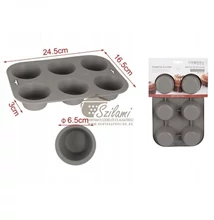 Muffin sütőforma szilikon 6 db-os  Muffin sütőforma szilikon 6 db-os