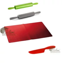 Csomagajánlat !<br/>Nyújtótábla szilikonos + Szilikonos sodrófa-nyújtófa + szilikon kés
