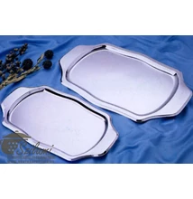 Tálca szögletes krómozott 53 cm 