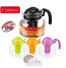 Teáskanna hőálló üveg szűrőbetéttel mikrózható 1,5 liter Termisil Teáskanna hőálló üveg szűrőbetéttel mikrózható 1,5 liter Termisil