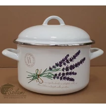 Zománcozott fazék fedővel 16 cm (1.75 literes) <br/>Levendula Ema-Lion Bonyhád