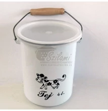Tejeskanna zománcozott 4 liter<br/> Ema-Lion Bonyhád