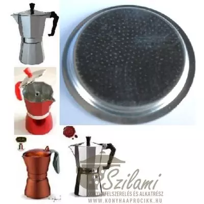 Felső szűrő 1 személyes Olasz-Kínai sokszögletű alumínium / Zanzibár / Pepita kávéfőzőhöz 