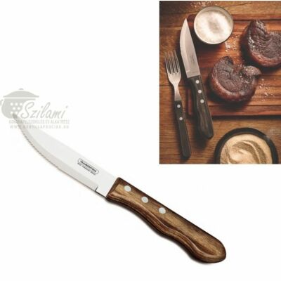 Jumbó steak kés fanyelű 12 cm Tramontina Polywood