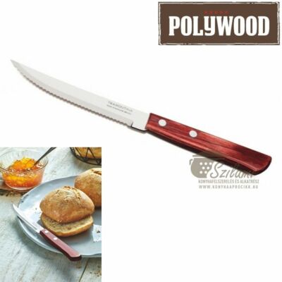 Steak kés fanyelű 12,5 cm Tramontina Polywood