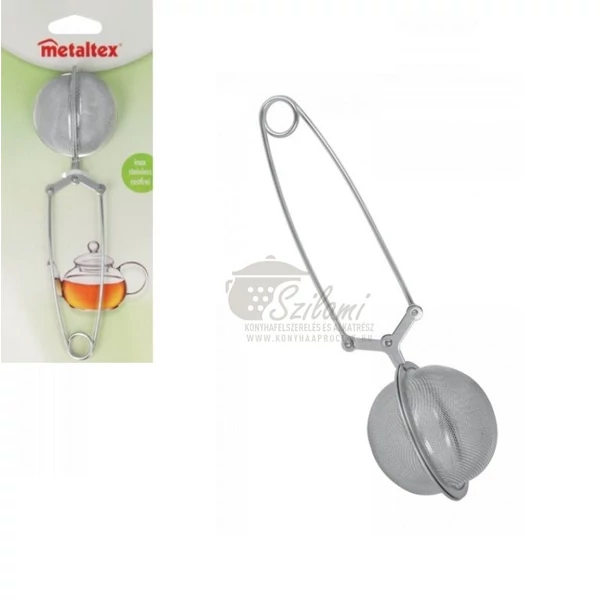 Teatojás nyeles rozsdamentes 6 cm Metaltex