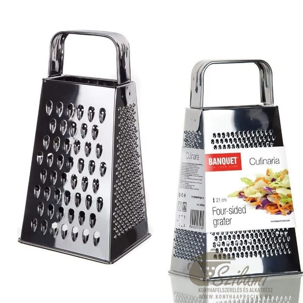 Négyszögletes háztartási reszelő kúpos 21 cm Banquet-Europe