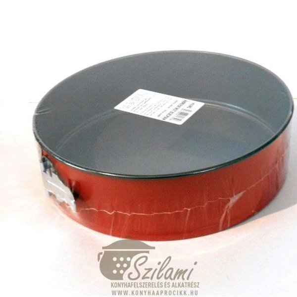 Kapcsos tortaforma piros tapadásmentes 26 cm