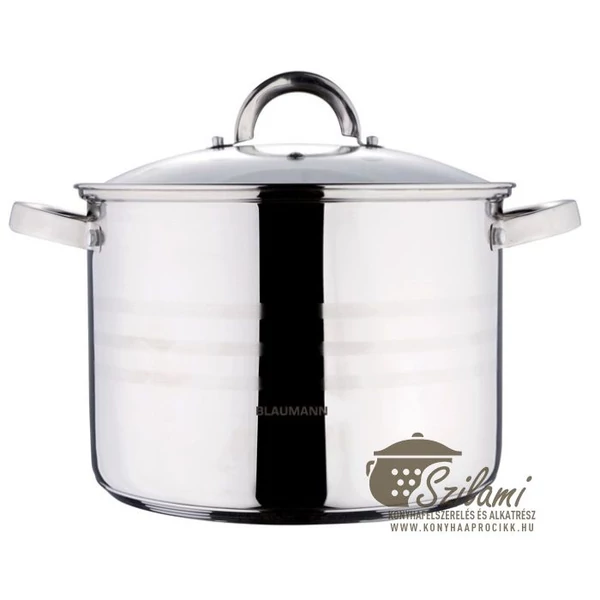 Rozsdamentes fazék fedővel <br/>24 cm (7,5 literes) Blaumann