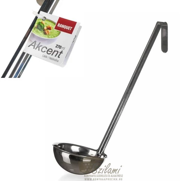 Merőkanál rozsdamentes <br/> 11 cm Banquet-Europe Akcent