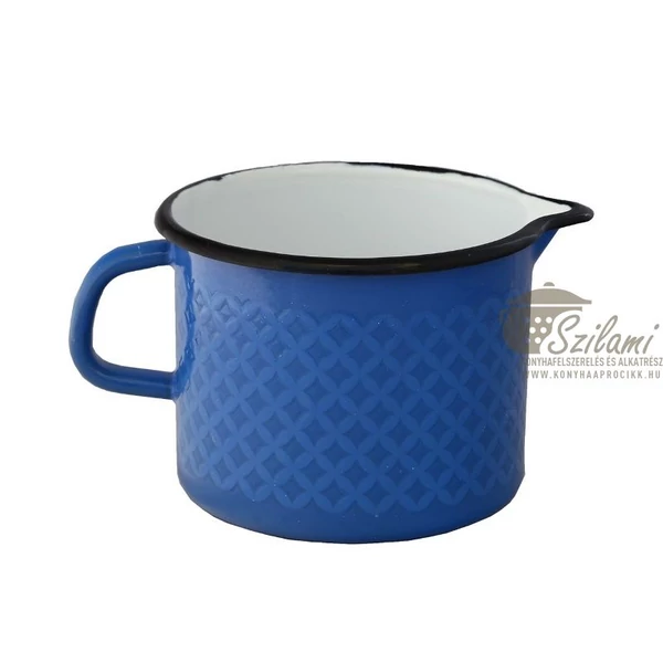 Zománcozott tejforraló 14 cm (1,5 liter) rizslánc mintás Ema-Lion Bonyhád